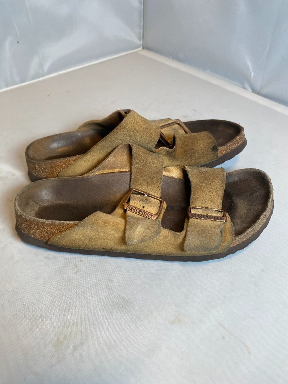 Birkenstock Latte Cream Suede Sandals